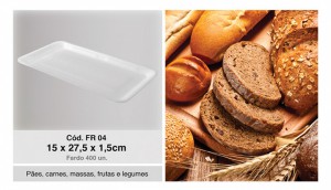 BANDEJA EPS FIBRA 15X27CM FR04